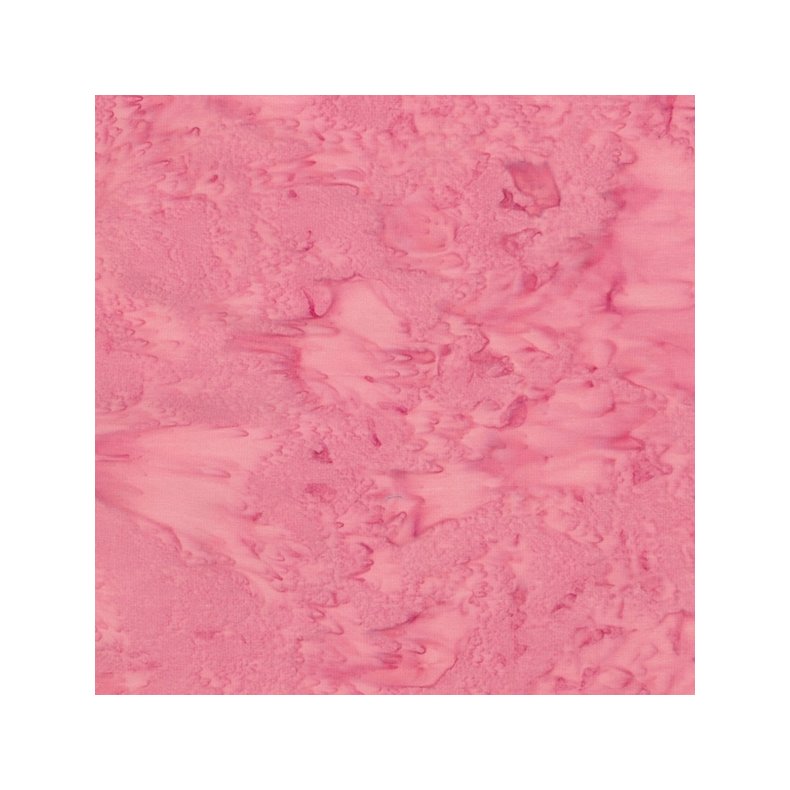 Batikstof - Ensfarvet Meleret Lyser�d - Camelia