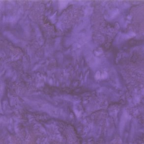 Batikstof - Ensfarvet Meleret mellem bl�lilla - Jacqueline De Jonge 