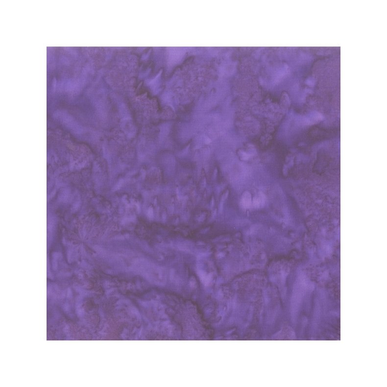 Batikstof - Ensfarvet Meleret mellem bl�lilla - Jacqueline De Jonge 