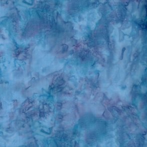 Batikstof - Ensfarvet Meleret - Wisteria