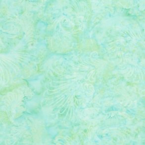 Batikstof - Feathers Mint