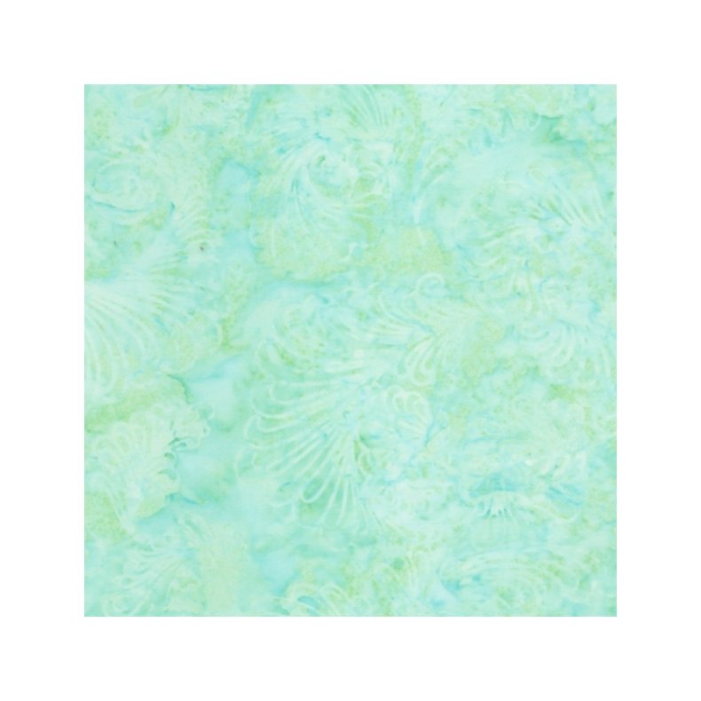 Batikstof - Feathers Mint