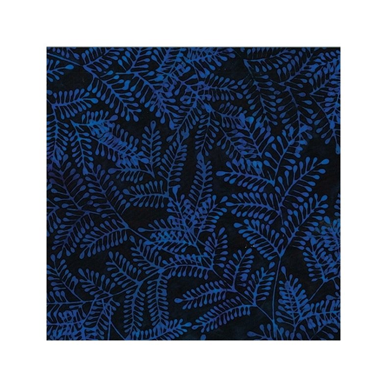 Batikstof - Fern Hyacinth