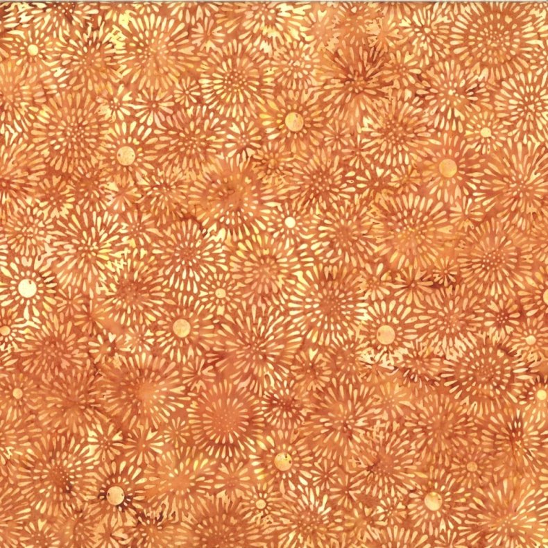 Batikstof - Fireworks - Chai tea