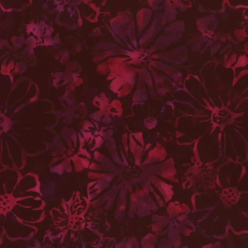 Batikstof - Flowers - Haven