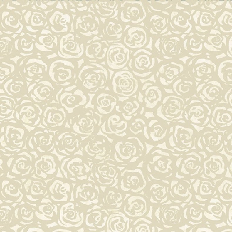 Batikstof - Forest Breeze - Oyster