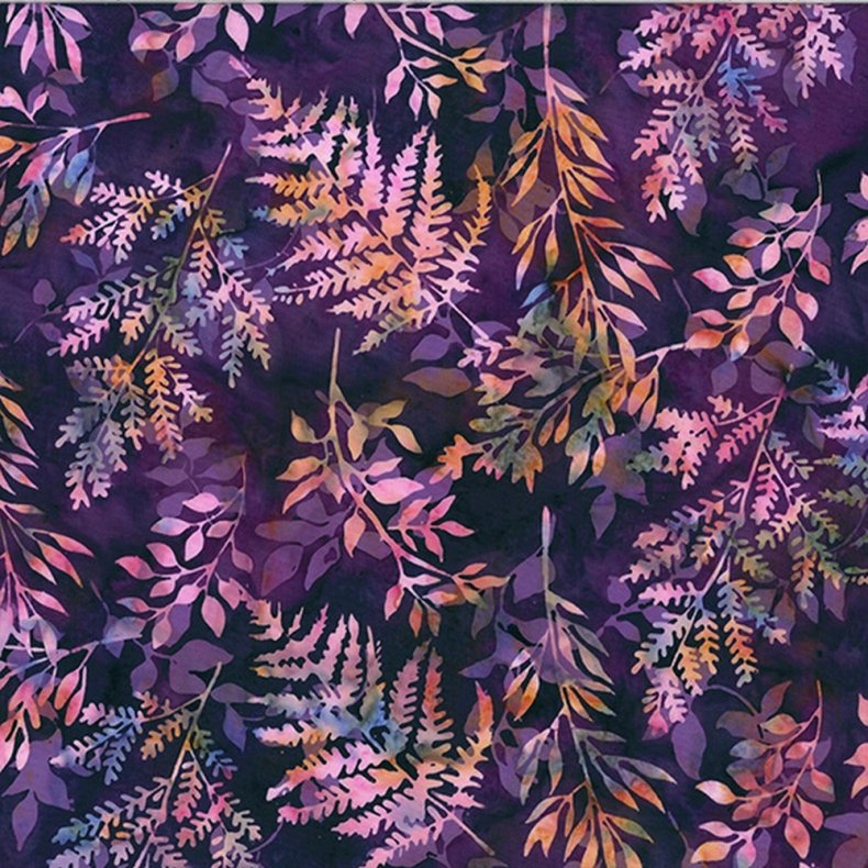 Batikstof - Huckleberry - Marsala