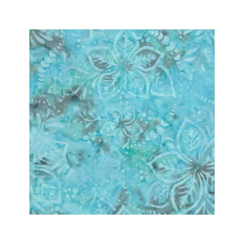 Batikstof - Hibiscus Island