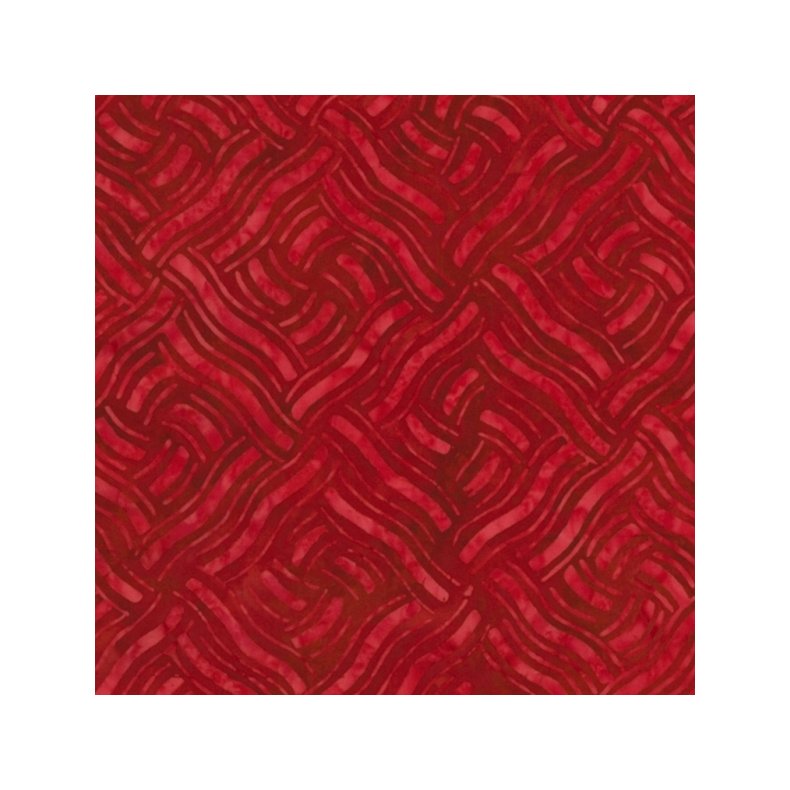 Batikstof - Knit Red