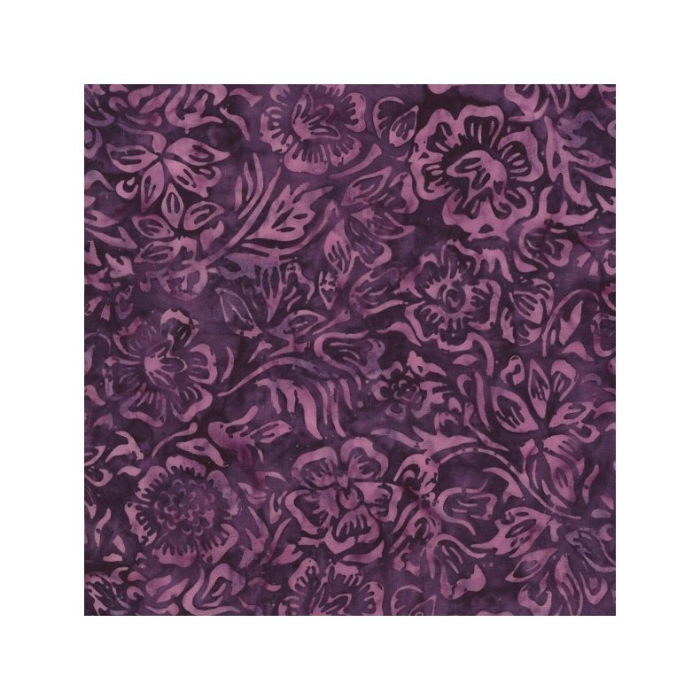 Batikstof - Orchid Lilla