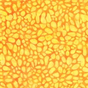 Batikstof - Packed Pebbles Orange Yellow