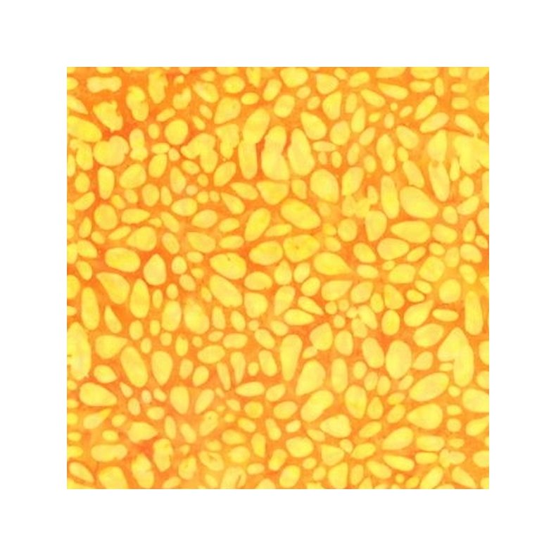 Batikstof - Packed Pebbles Orange Yellow