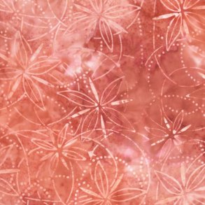 Batikstof - Sand Dollar Cranberry