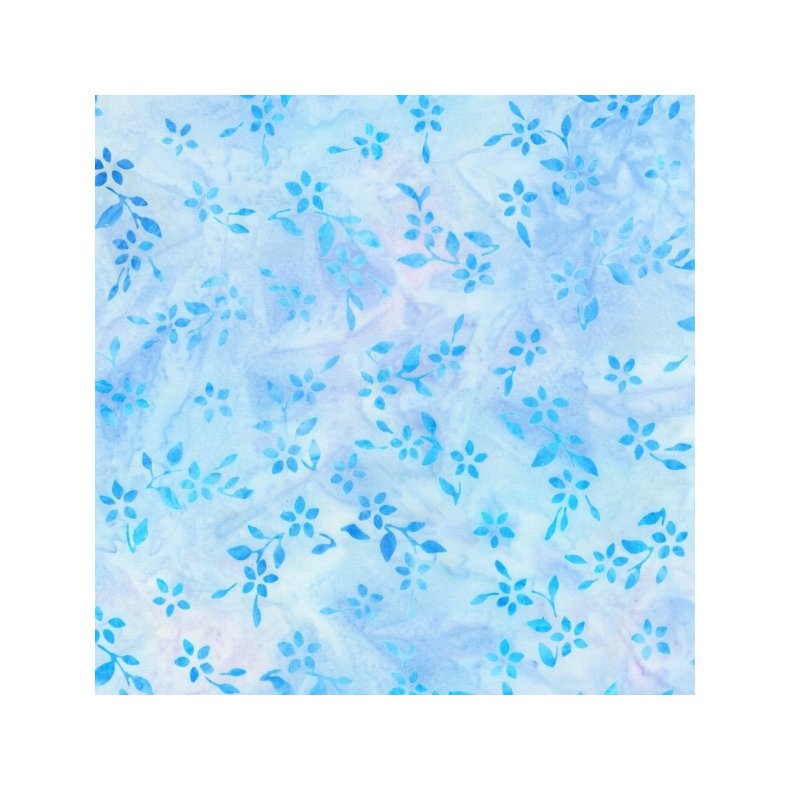 Batikstof - Floral Sky