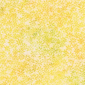 Batikstof - Small floral - Lemon