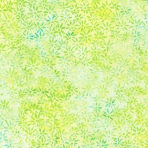 Batikstof - Small floral - Lime