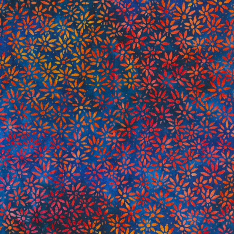 Batikstof - Small floral - Summer