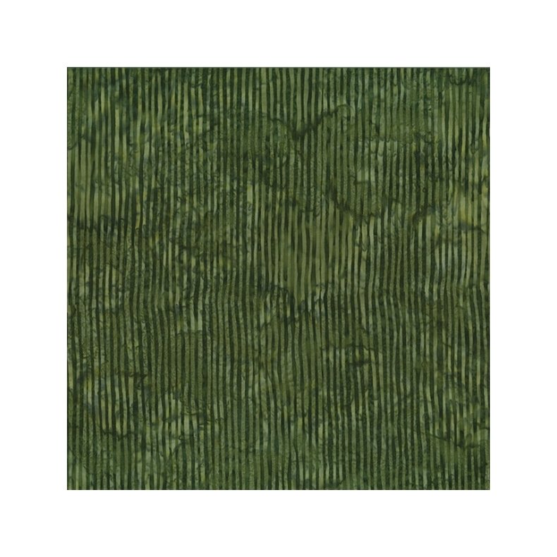 Batikstof - Stripe Olive