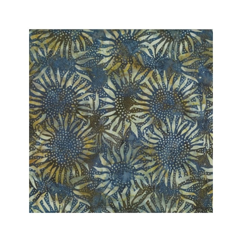 Batikstof - Sunflowers Rustica
