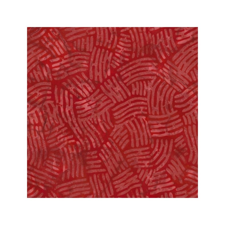 Batikstof - Volleyball Red