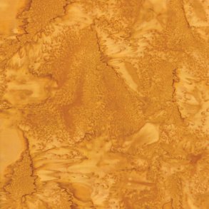 Batikstof - Ensfarvet Meleret - Curry