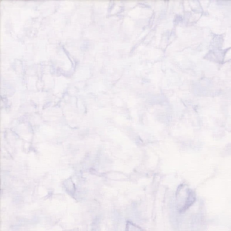 Batikstof - Ensfarvet Meleret - Dewdrop