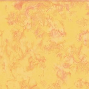 Batikstof - Ensfarvet Meleret - Sun