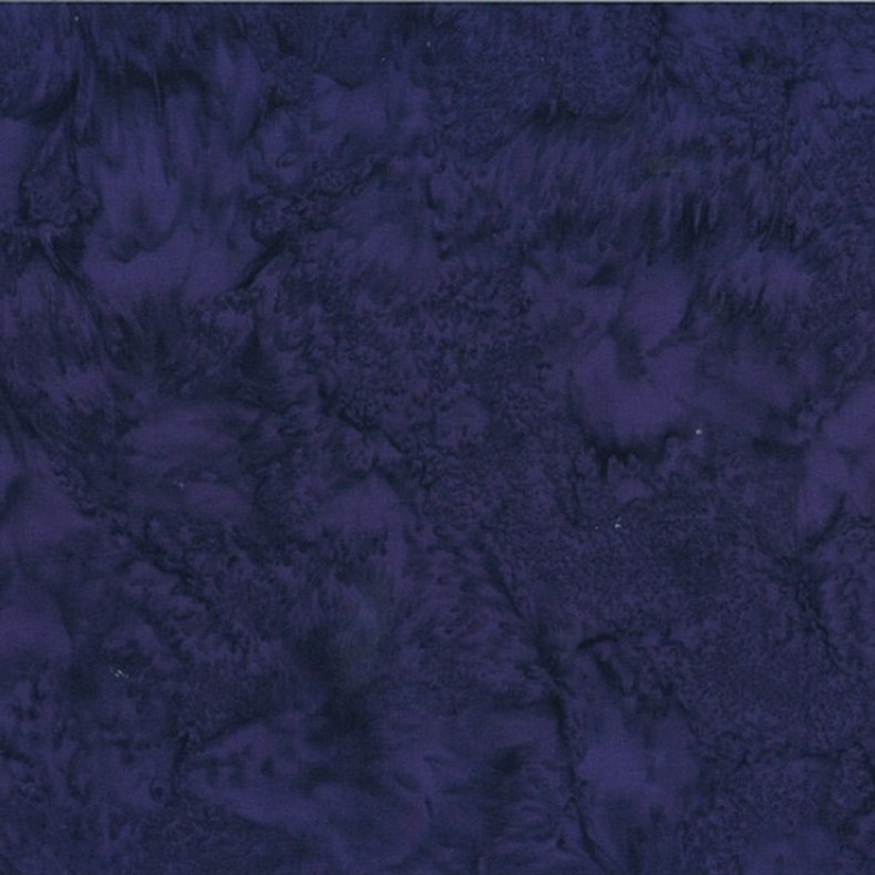 Batikstof - Ensfarvet meleret violet - Galaxy