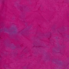 Batikstof - Ensfarvet meleret - Magenta