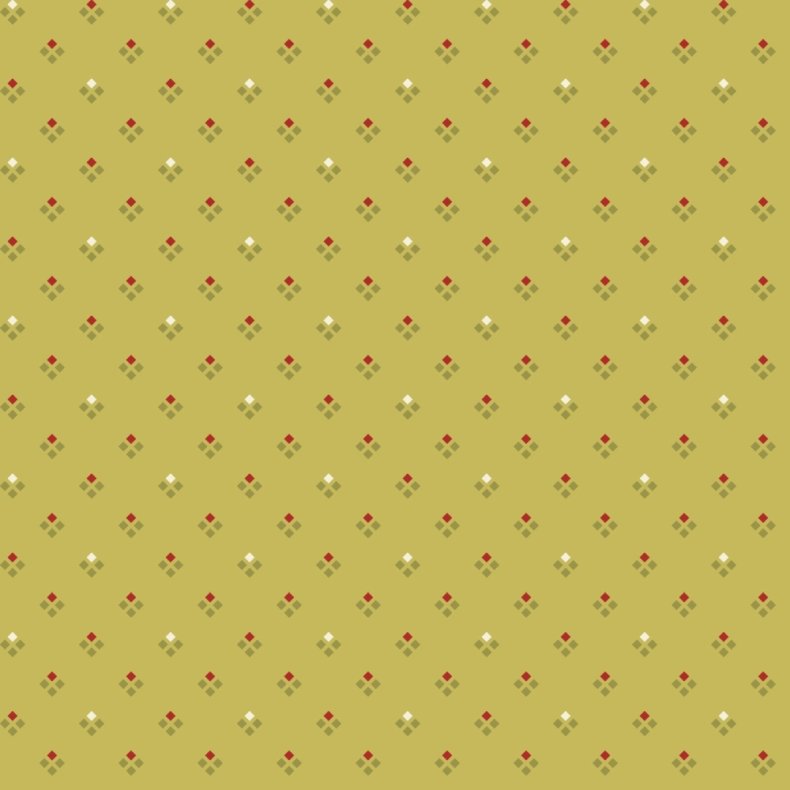 EQP Patchworkstof - Argyle - Chartreuse