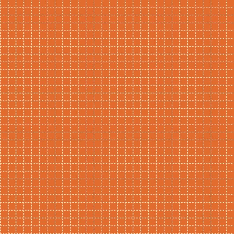 EQP Patchworkstof - Square dance - Carrot