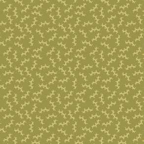 EQP Patchworkstof - Zigzag - Green hills