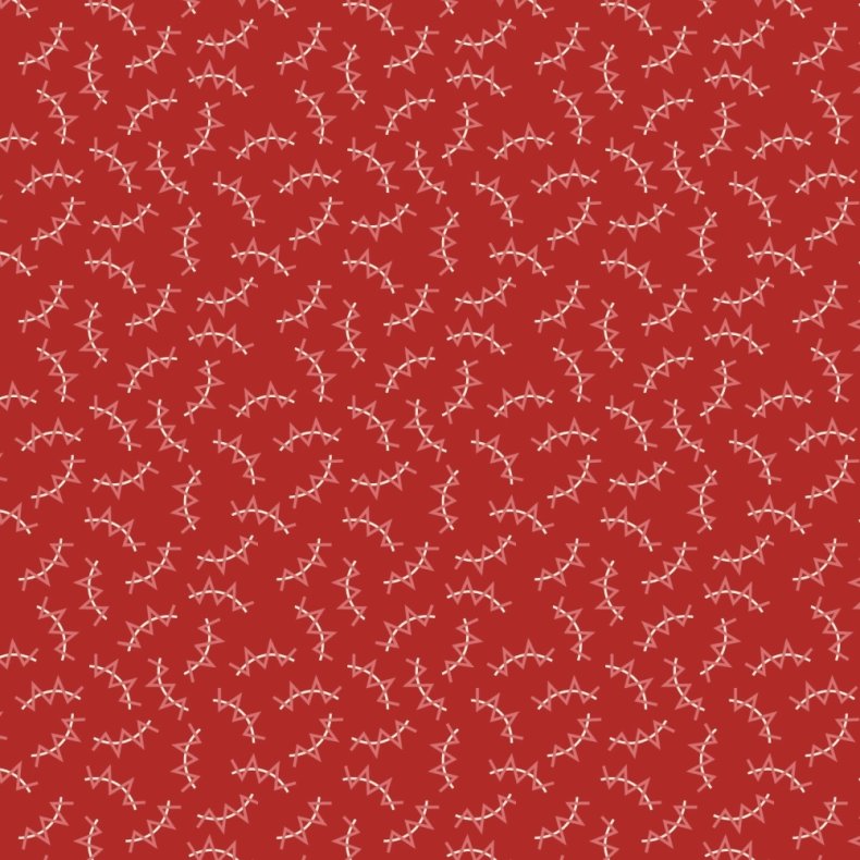 EQP Patchworkstof - Zigzag - Rosehip