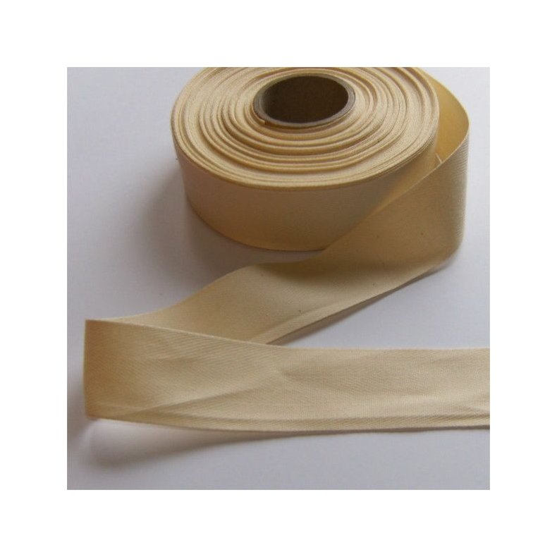 Bomuldsb�nd 30mm Fv. 702 R�hvid / Ubleget