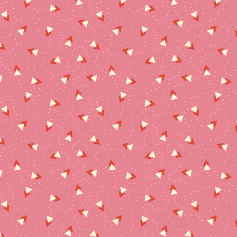 EQP Patchworkstof - Paper airplanes - Bubblegum