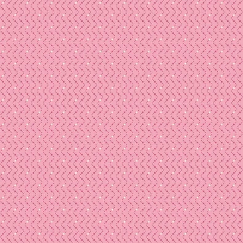 EQP Patchworkstof - Criss-cross - Flamingo