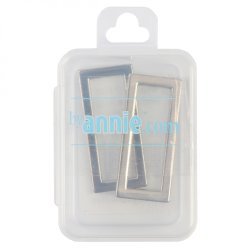 ByAnnie - 1,5 inch rektangul�re metalringe - Nikkel
