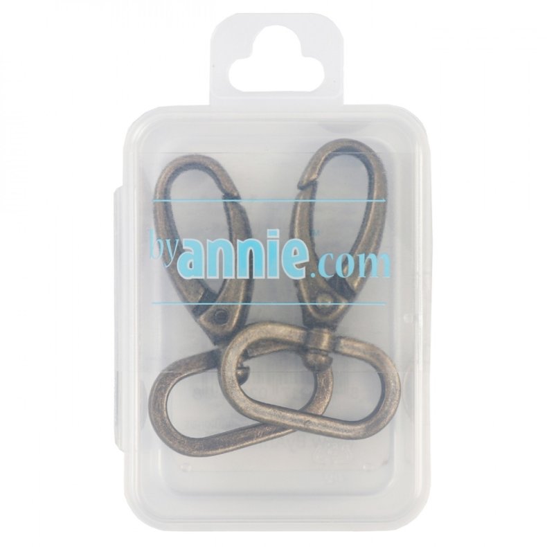 ByAnnie - 1 inch karabinhage - Antik messing