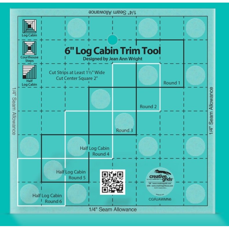 Patchworklineal - Log Cabin Trim Tool - 6inch