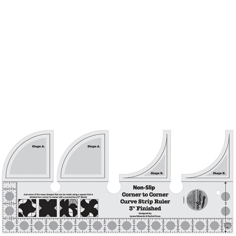 Patchworklineal - Corner to corner curve
