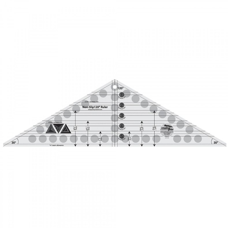 Patchworklineal - 120� Triangle ruler