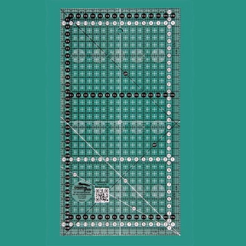 Patchworklineal - Rektangel 31,5 x 16,5 cm