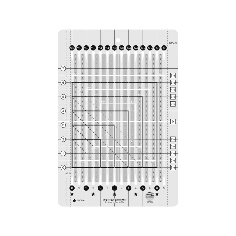 Patchworklineal - Stripology Squared Mini