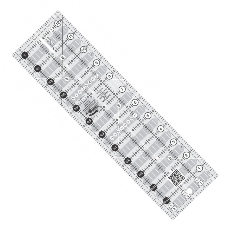 Patchworklineal - Quick trim & circle - Rektangul�r 3� x 12� Inch