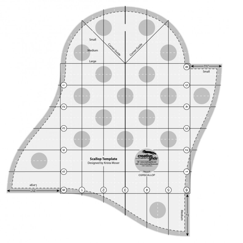 Patchworklineal - Scallop Template