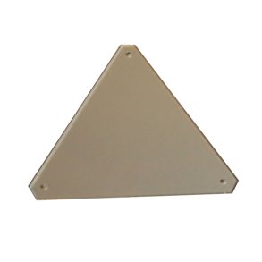 Patchwork Acryl Skabelon Ligesidet Trekant 10cm