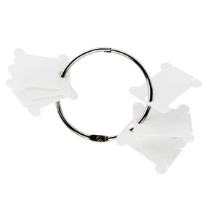Plastik bobbin cards  til DMC garn med opbevaringsring