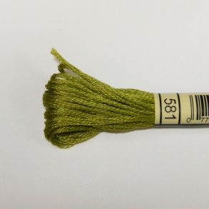 Dmc Garn # 581 Gr�n