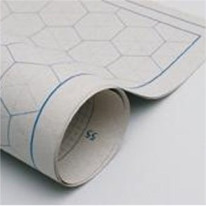 Patchwork Karton - Gr� (1x1cm og 2,3cm)