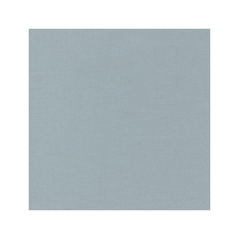 Ensfarvet patchworkstof - Kona Titanium #500